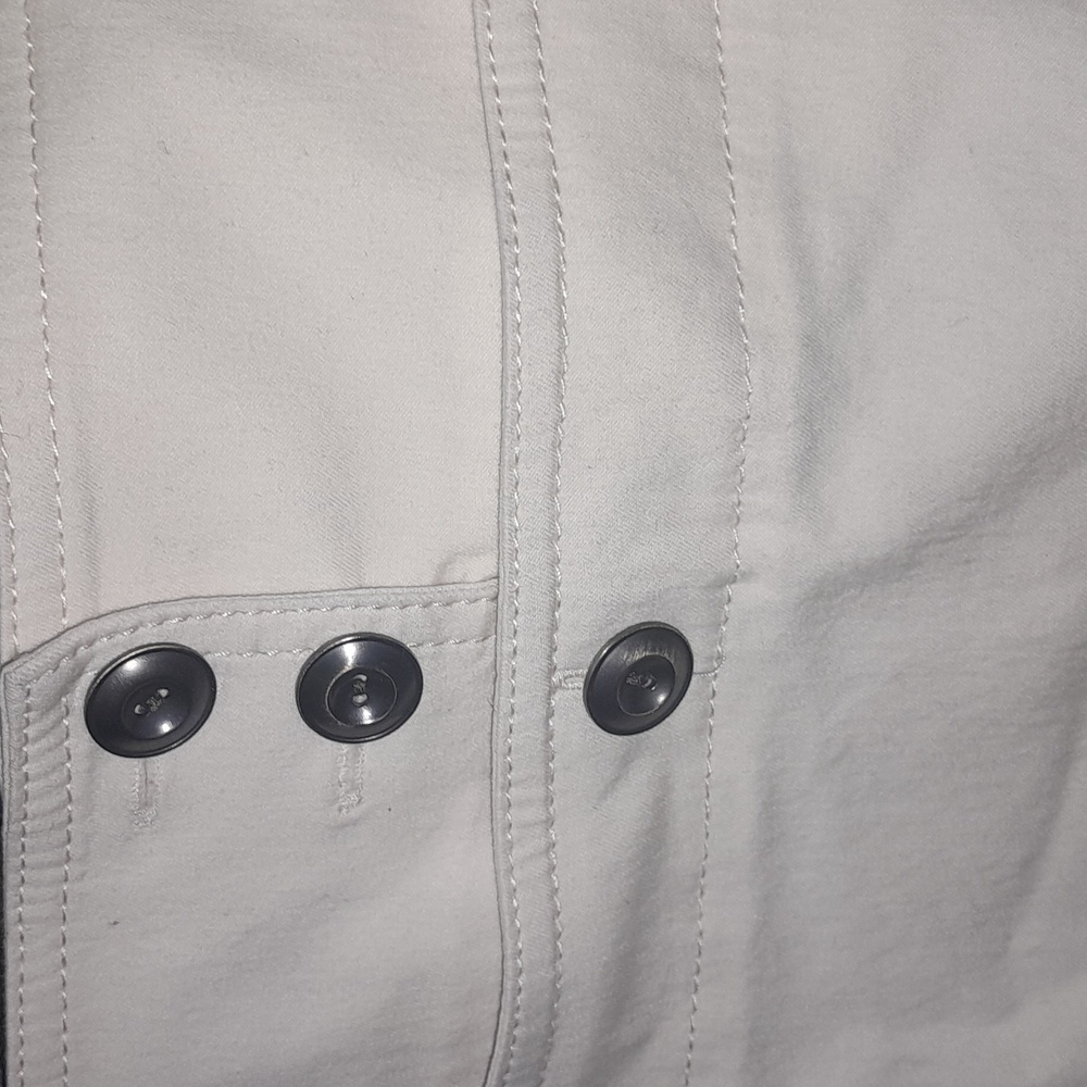 Off White Button-Front Skirt - image 2